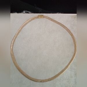 14k Solid Yellow Gold Mesh Bracelet